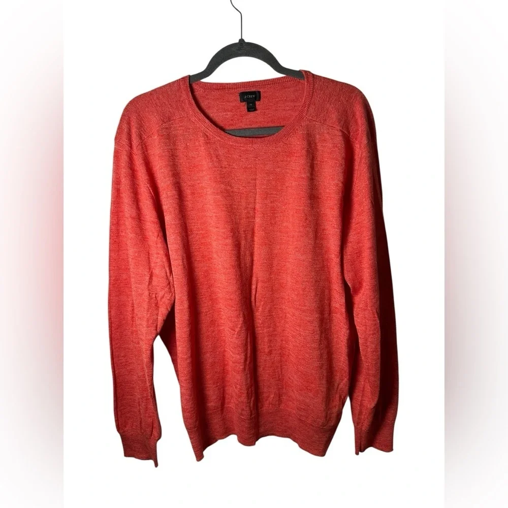 J.Crew Red Crewneck Sweater Long Sleeve‎ Pullover Women’s XL